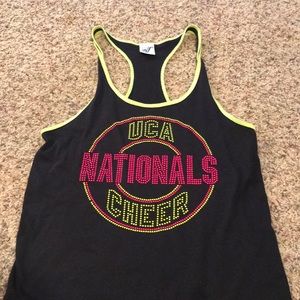 Cute work out cheer tank. Barley worn.